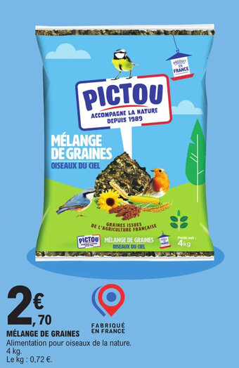 E.Leclerc Mélange de graines offre