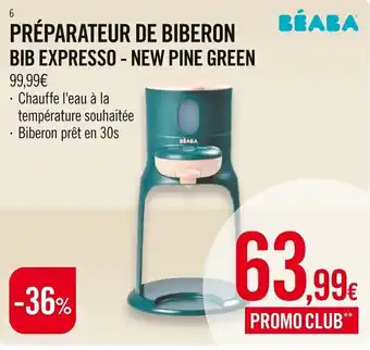 Préparateur de biberon bib expresso - new pine green