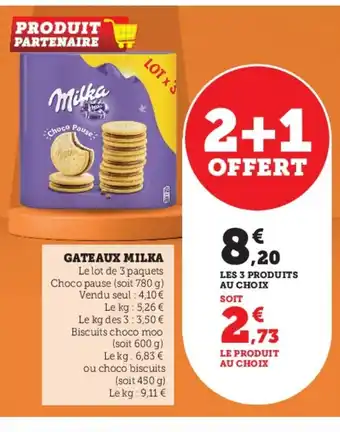 Super U Gateaux Milka offre