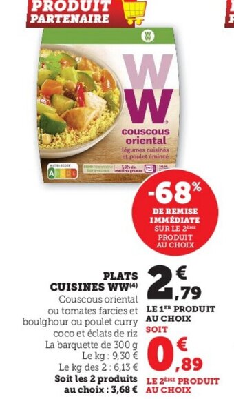 Super U Plats Cuisines WW offre