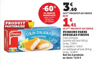 Super U Poissons Panes Surgeles Findus offre