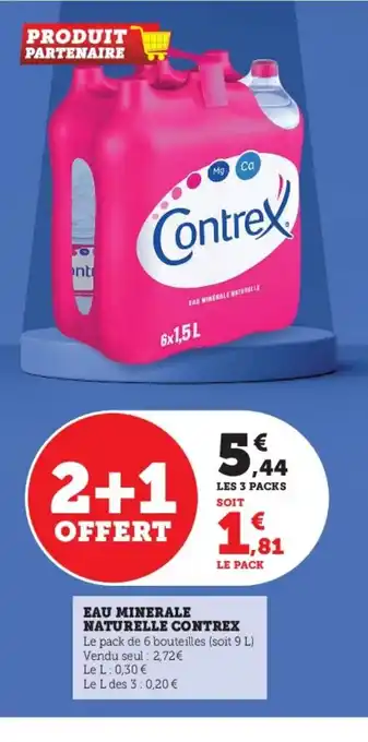 Super U Eau Minerale Naturelle Contrex offre
