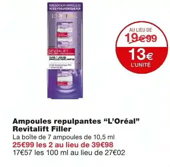 Ampoules repulpantes L'Oréal