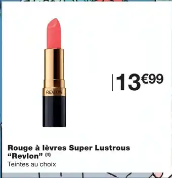 Monoprix Rouge à Lèvres Super Lustrous Revion offre