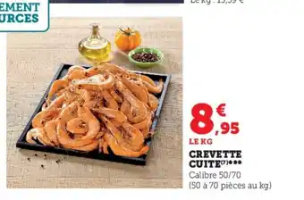 Super U Crevette Cuite offre