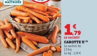 Super U Carotte U offre