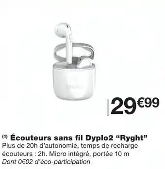 Monoprix Écouteurs sans fil Dyplo2 offre