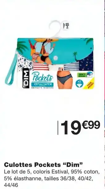 Monoprix Culottes Pockets Dim offre