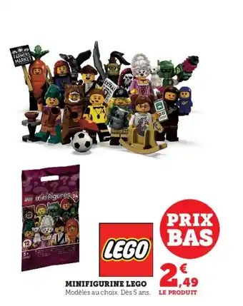 Super U Mini figurine Lego offre