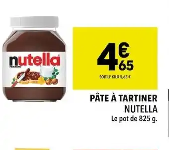 Supeco Pâte à Tartiner Nutella offre