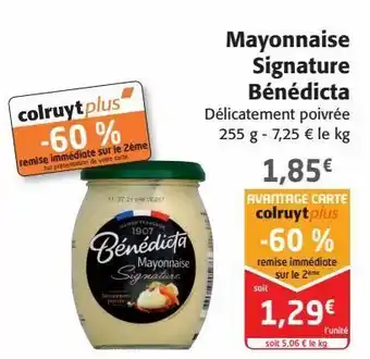 Colruyt Mayonnaise signature bénédicta offre