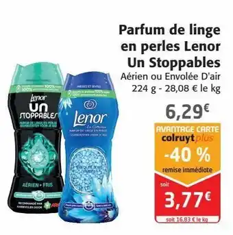 Parfum de linge en perles lenor un stoppables