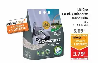 Colruyt Litière la bi-carbonite tranquille offre