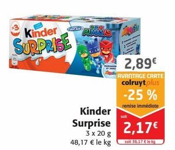 Colruyt Kinder surprise offre