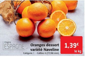 Colruyt Oranges dessert variété naveline offre