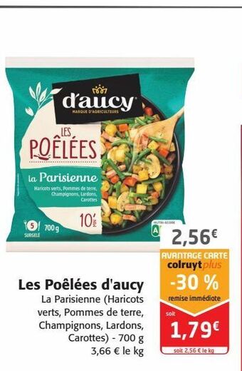 Colruyt Les poelées d'aucy offre
