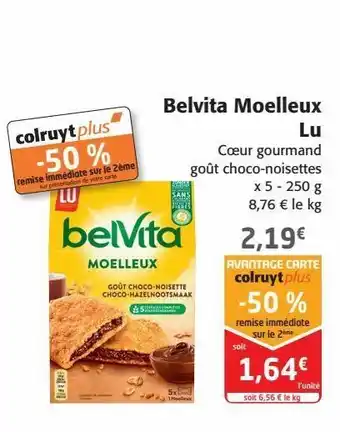 Colruyt Belvita moelleux lu offre