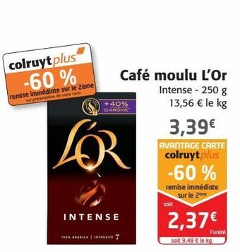 Colruyt Café moulu l'or offre