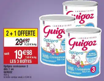 Optipro croissance 3 dés 1 an guigoz