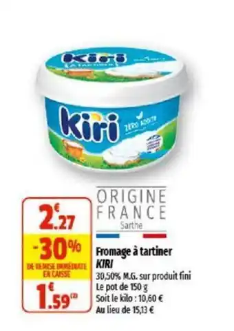 Coccinelle Supermarché Fromage à tartiner KIRI offre