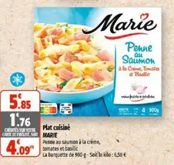 Coccinelle Supermarché Plat cuisiné MARIE offre