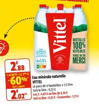 Eau minérale naturelle VITTEL
