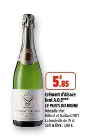 Coccinelle Supermarché Crémant d'alsace brut A.O.P. LE PUITS DU MOINE offre