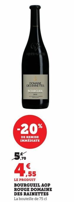 U Express Bourgueil aop rouge domaine des rainettes offre