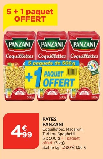 Bi1 Pâtes PANZANI offre