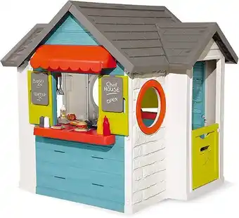 Amazon Smoby - maison chef house - cabane de jardin enfant - cuisine et marchande - coloré - 810403 offre