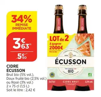 Bi1 Cidre écusson offre