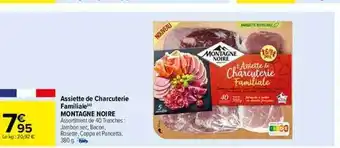 Carrefour Assiette de charcuterie familiale montagne noire offre