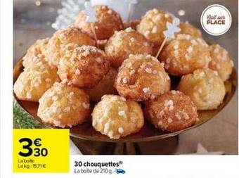 Carrefour 30 chouquettes offre