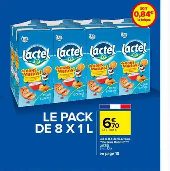 Carrefour Lait u.h.t. demi-écrémé offre