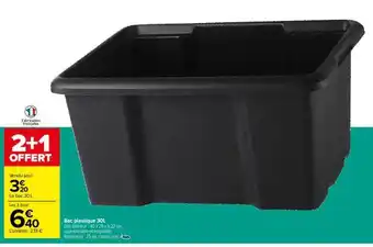 Bac plastique 30l