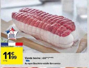 Carrefour Viande bovine : rôti offre