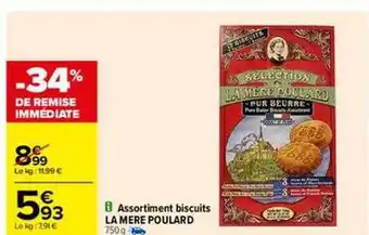 Carrefour Assortiment biscuits la mère poulard offre