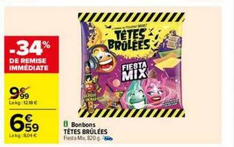 Carrefour Bonbons têtes brûlées offre