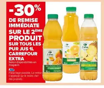 Carrefour Market Pur jus 1l carrefour extra offre