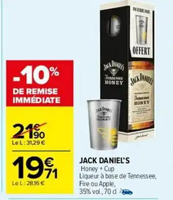 Carrefour Market Jack daniel's offre