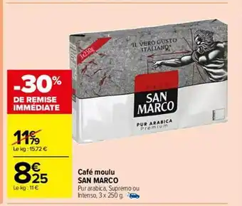 Carrefour Market Café moulu san marco offre