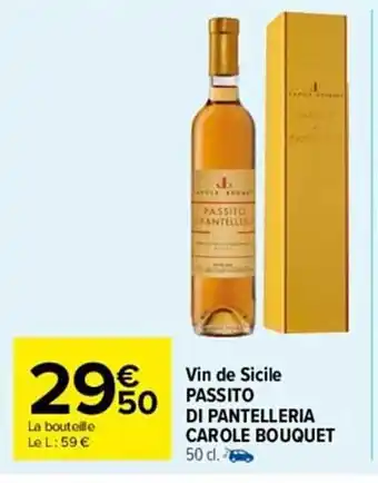Vin de sicile passito di pantelleria carole bouquet