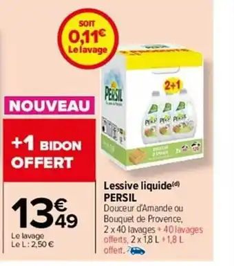 Carrefour Market Lessive liquide persil offre