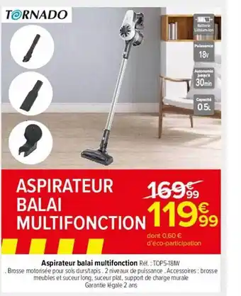 Carrefour Market Aspirateur balai multifonction offre