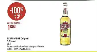 Casino Supermarchés Desperados original 5,9% vol. offre
