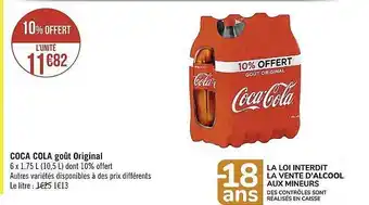 Casino Supermarchés Coca cola goût original offre
