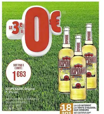 Casino Supermarchés Desperados original 5,9% vol. offre