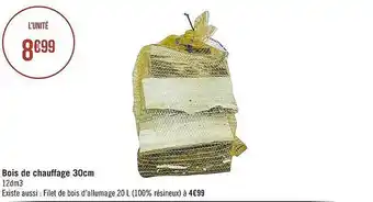 Bois de chauffage 30 cm