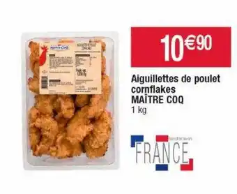 Cora x Carrefour Aiguillettes de poulet cornflakes maître coq offre