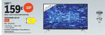 E.Leclerc Téléviseur led 32 offre